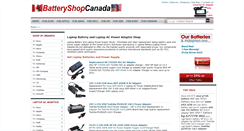 Desktop Screenshot of batteryshopcanada.com