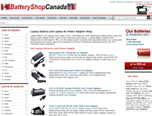 Tablet Screenshot of batteryshopcanada.com